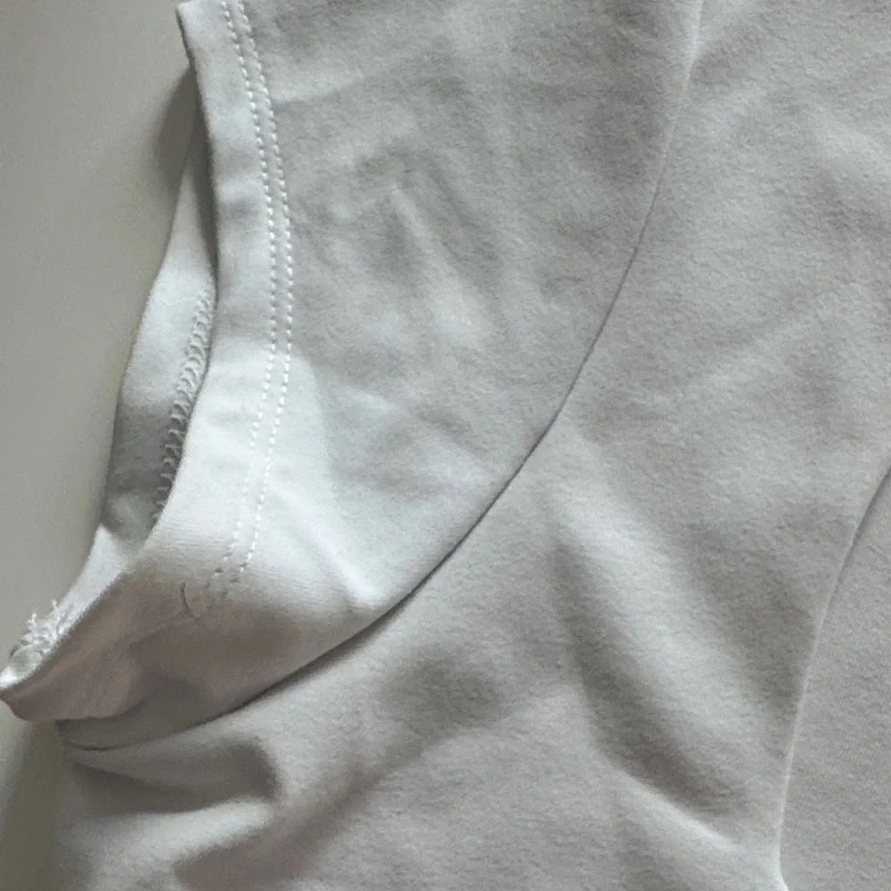 Women’s White Square Neck Short Sleeve Bodysuit - Picture 3 of 5